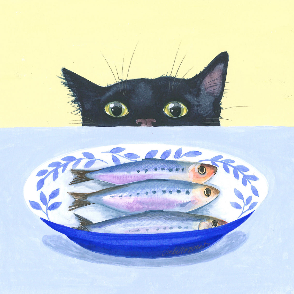 Gourmet Cat Poster och Canvastavla