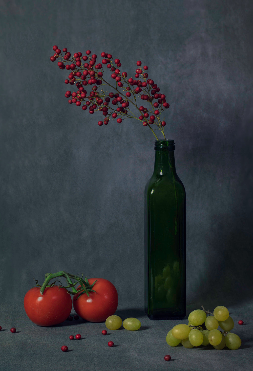 Grapes and Tomatoes Poster och Canvastavla