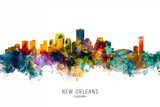 New Orleans Louisiana Skyline Poster och Canvastavla