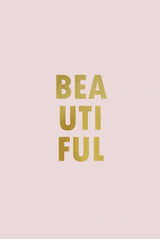 Beautiful Pink Gold Poster och Canvastavla