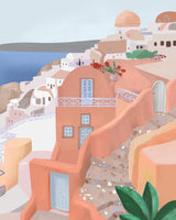 Santorini Poster och Canvastavla