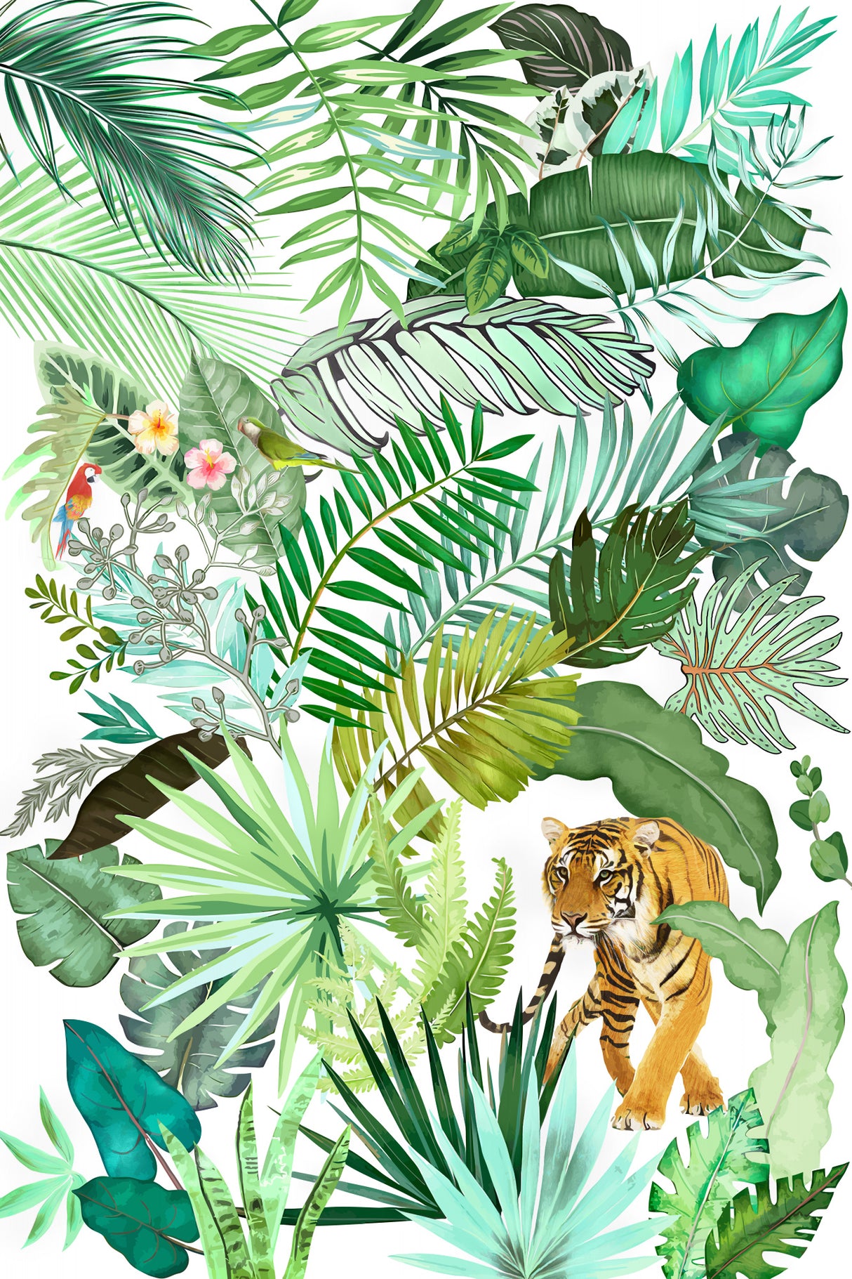 Jungle Tiger 04 Poster och Canvastavla