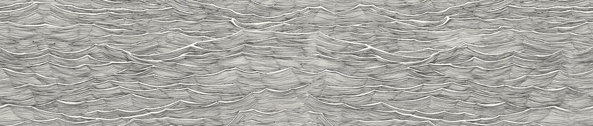 Hla022  100dpi Waves Blk Poster och Canvastavla