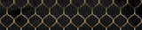 Moroccan wall mural black gold Poster och Canvastavla