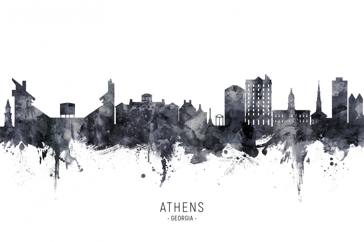 Athens Georgia Skyline Poster och Canvastavla