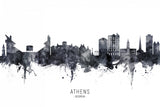 Athens Georgia Skyline Poster och Canvastavla