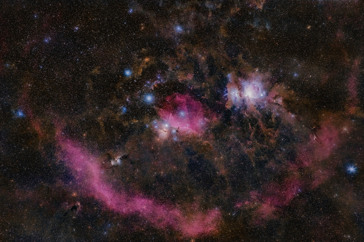 Cosmic Smile: Barnard's Loop and Orion's Stellar Nursery Poster och Canvastavla