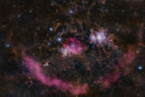 Cosmic Smile: Barnard's Loop and Orion's Stellar Nursery Poster och Canvastavla