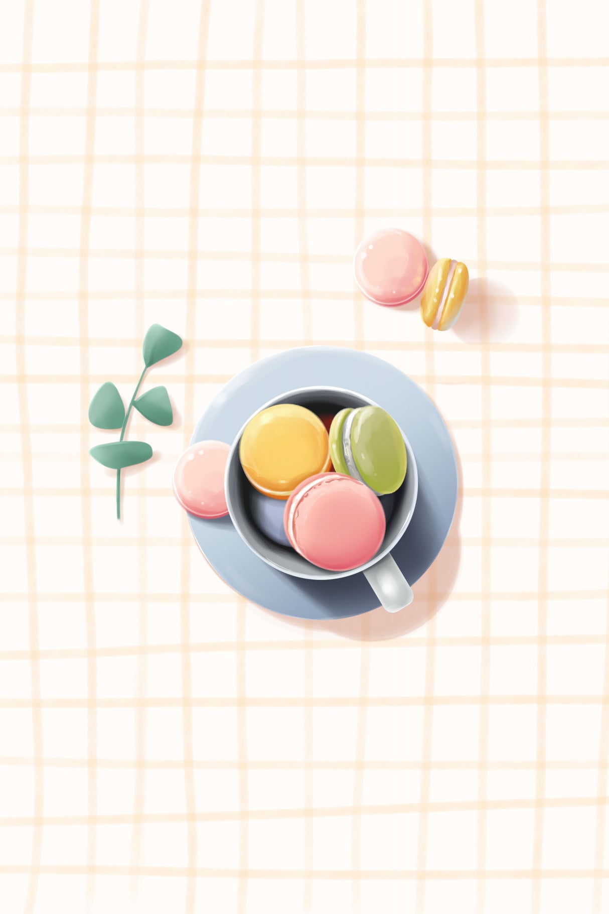 Colourful Macarons Home Poster och Canvastavla