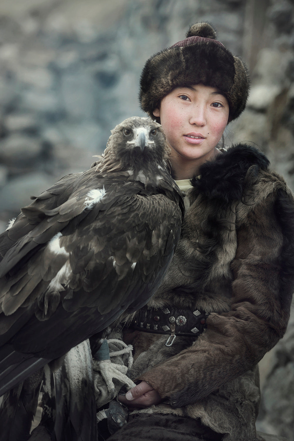 New gen. Eagle Hunter,Mongolia Poster och Canvastavla