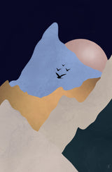 Abstract Mountain Poster och Canvastavla