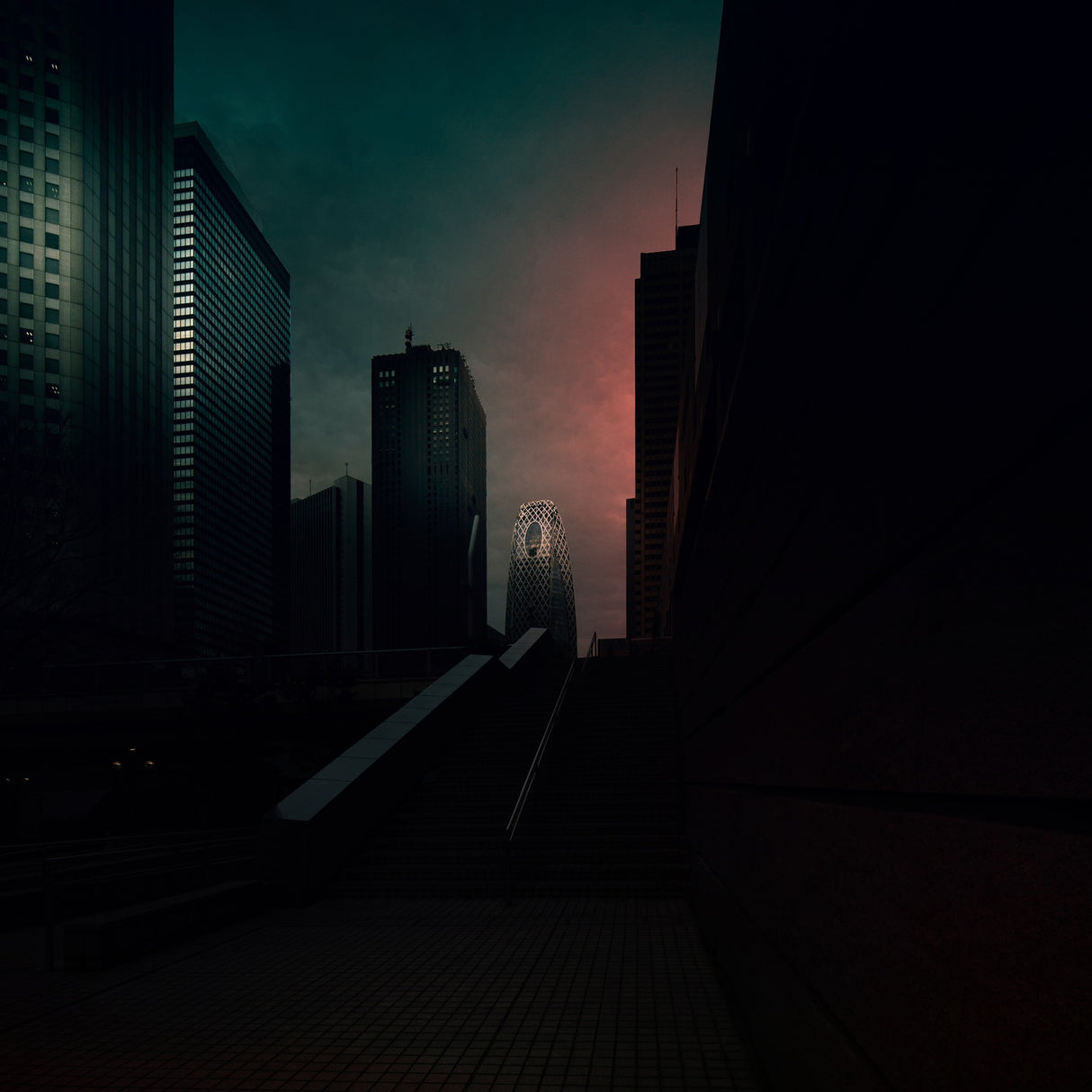 Shinjuku sunrise Poster och Canvastavla