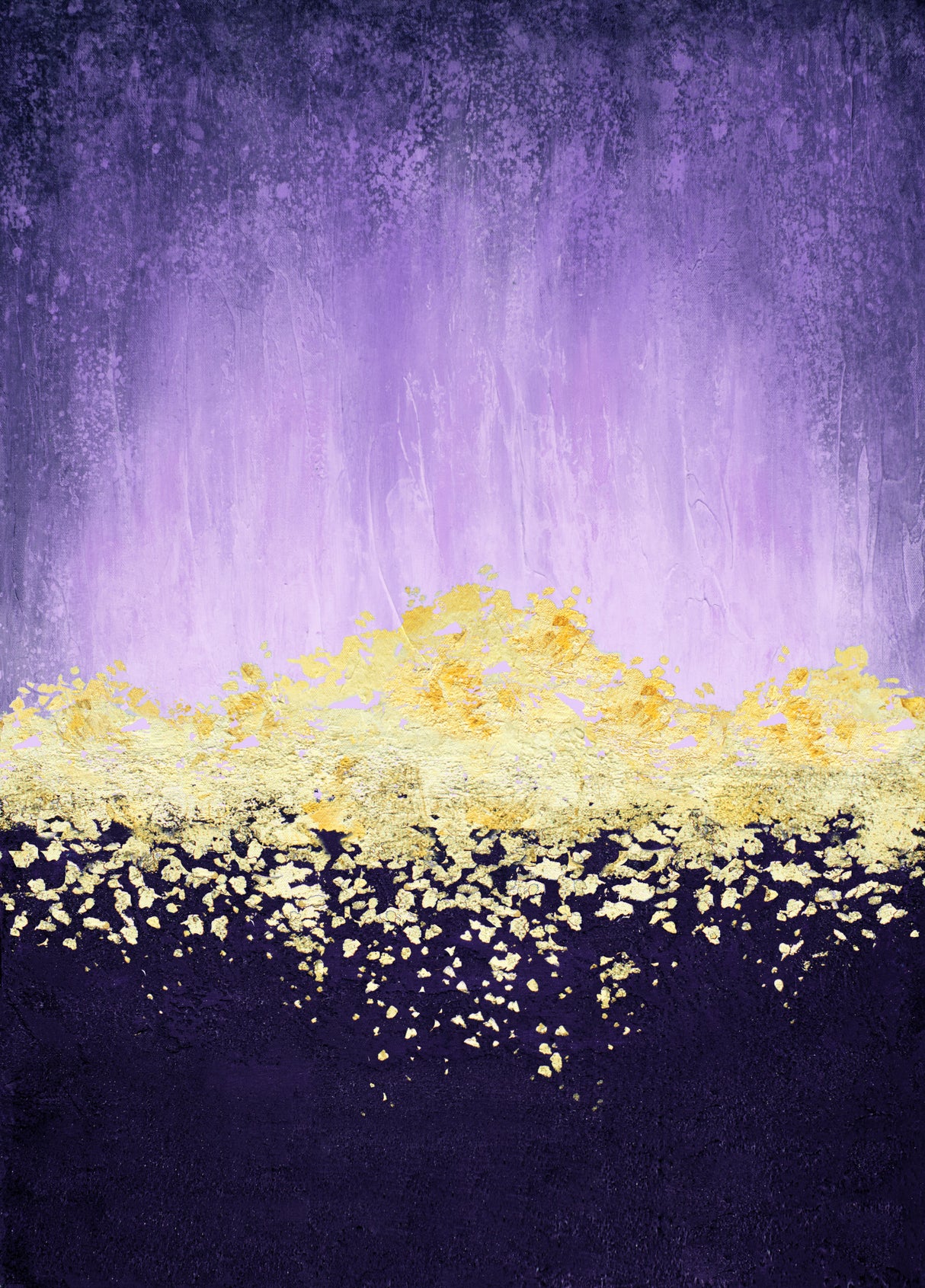 Golden Dawn Purple Poster och Canvastavla