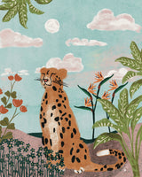 Leopard In Jungle  Erum Khalili.png Poster och Canvastavla