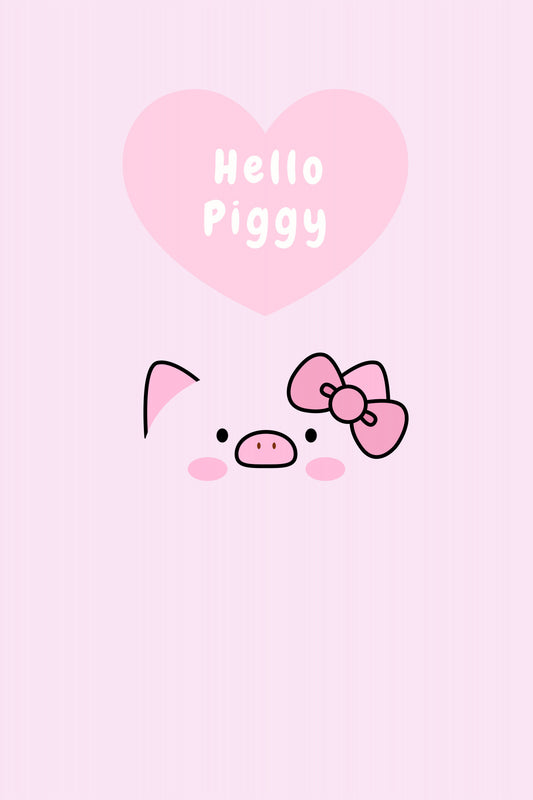 Hello Piggy Poster och Canvastavla