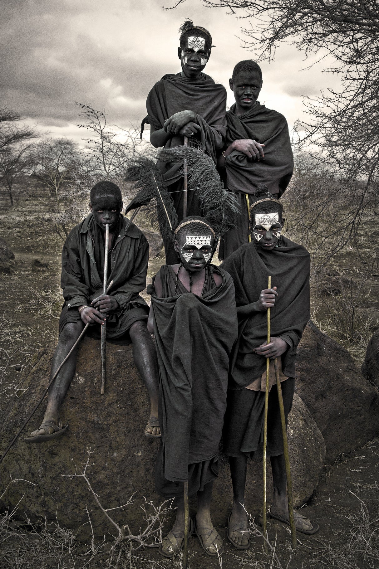 Maasai Morani #1 Poster och Canvastavla