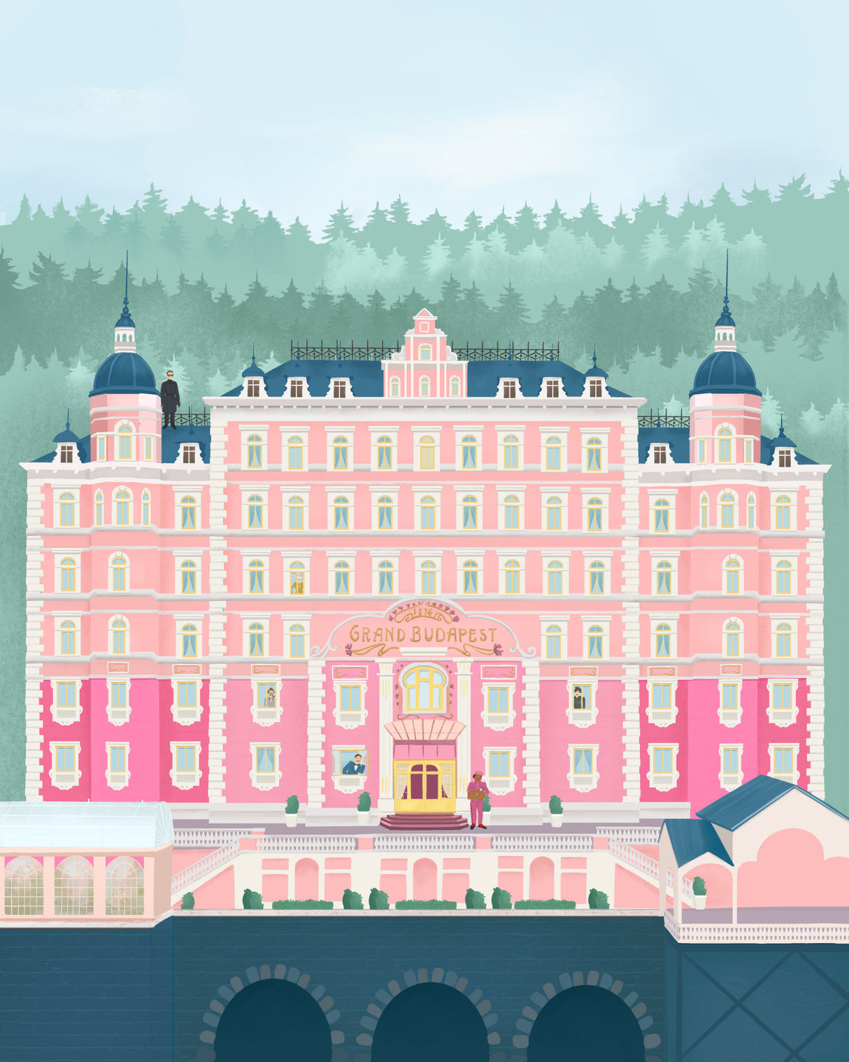 The Grand Budapest Hotel Poster och Canvastavla