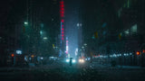 Snowy NYC Poster och Canvastavla