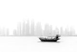 Lonely Boat Poster och Canvastavla