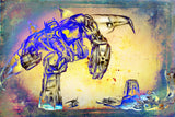 Robots at fighting Poster och Canvastavla