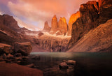 Sunrise in the Three Towers Poster och Canvastavla