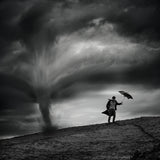 Man in the wind Poster och Canvastavla