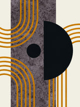 Marble Mid Century Composition Poster och Canvastavla