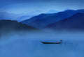 An evening in mountains Poster och Canvastavla