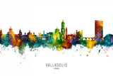 Valladolid Spain Skyline Poster och Canvastavla