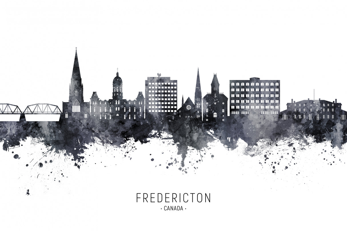Fredericton Canada Skyline Poster och Canvastavla