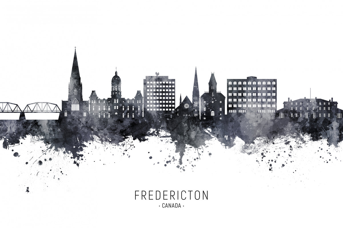 Fredericton Canada Skyline Poster och Canvastavla