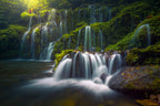 Banyu Wana Amartha Falls Poster och Canvastavla