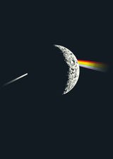 Refraction Shadow of the Moon Poster och Canvastavla