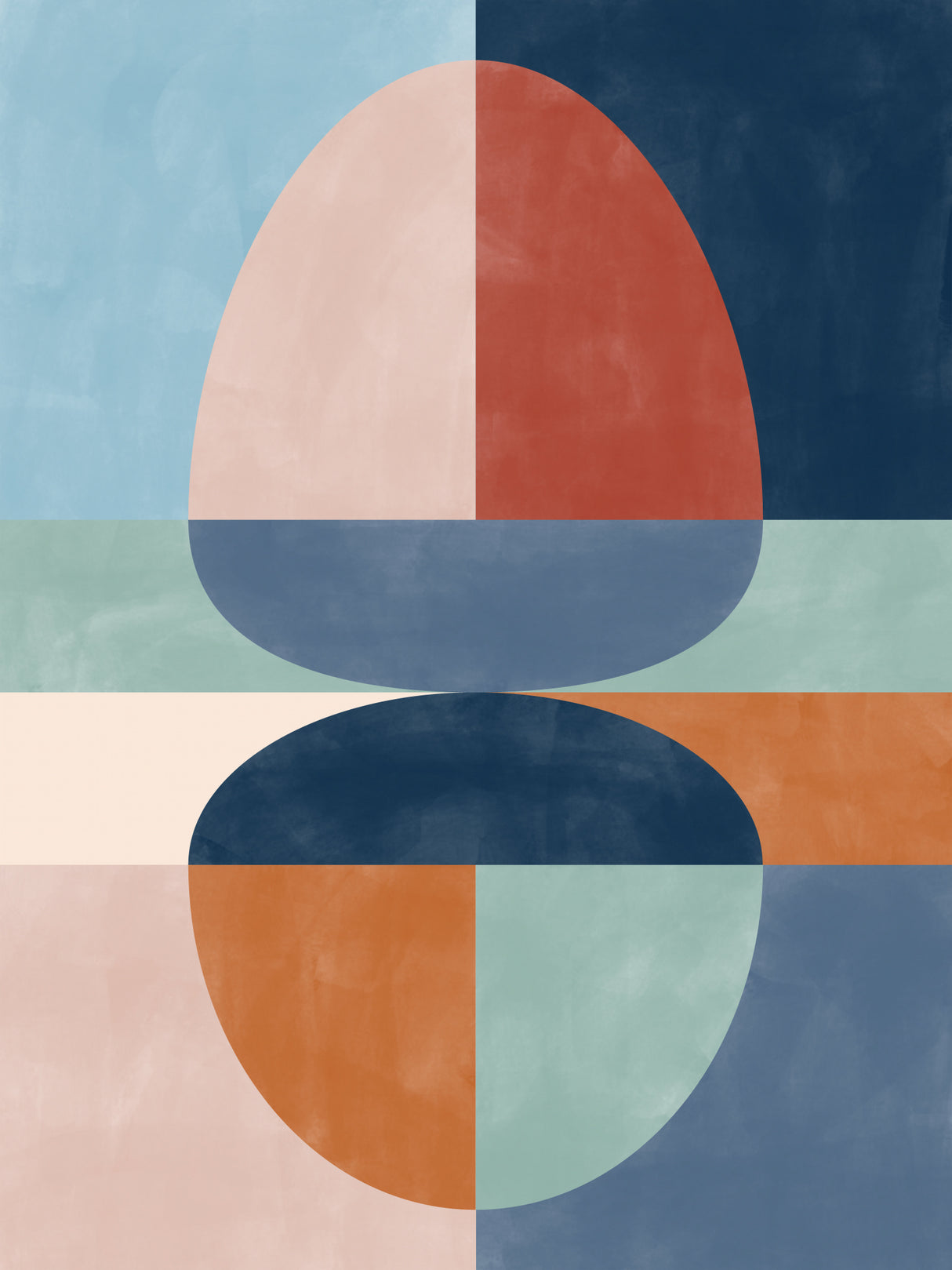3x4 Aspectratiobluerust42 Poster och Canvastavla