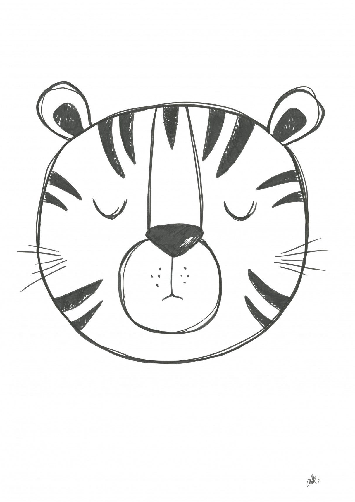 Tiger Poster och Canvastavla