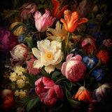 Fa Vintage Floral 57 Poster och Canvastavla