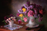Still life with spring flowers Poster och Canvastavla