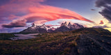 Sunrise in Patagonia Poster och Canvastavla
