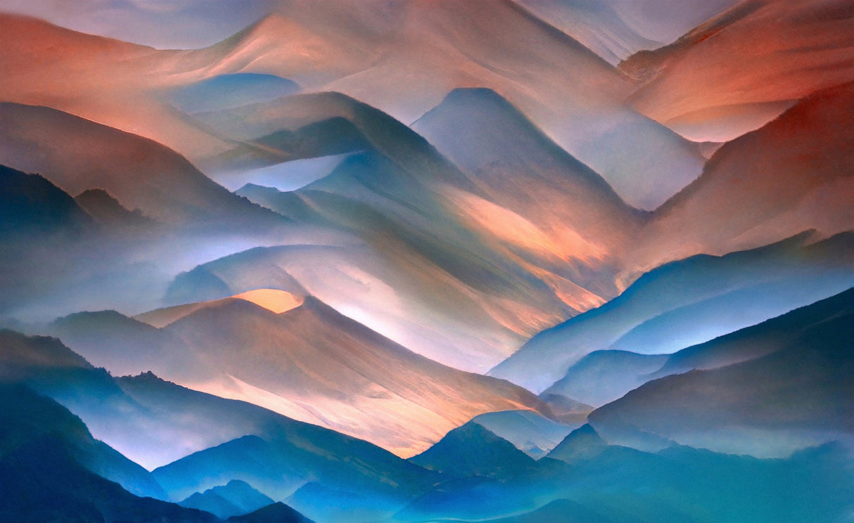 A mountain dreamscape Poster och Canvastavla