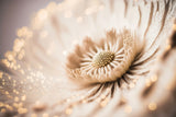 Beige Coral Flower Poster och Canvastavla