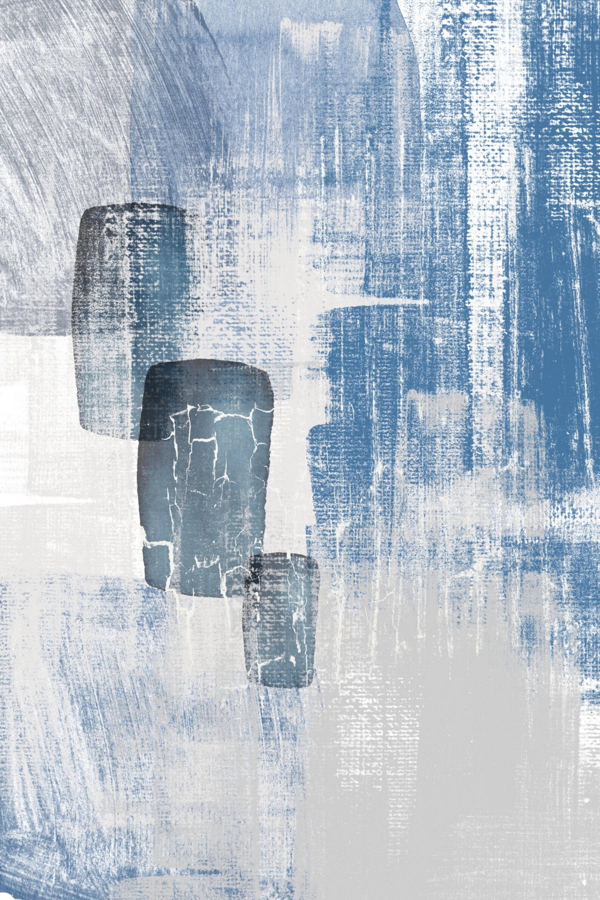 Blue Canvas 2 Poster och Canvastavla