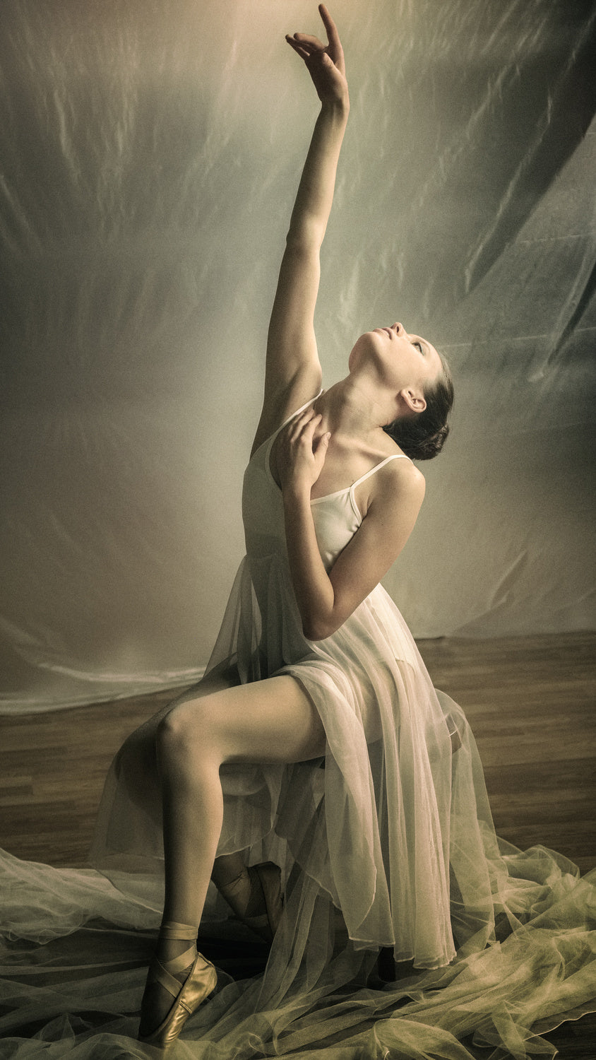 Ballerina prepares to dance Poster och Canvastavla