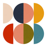 Mid Century Geometric Color Play 1 Poster och Canvastavla