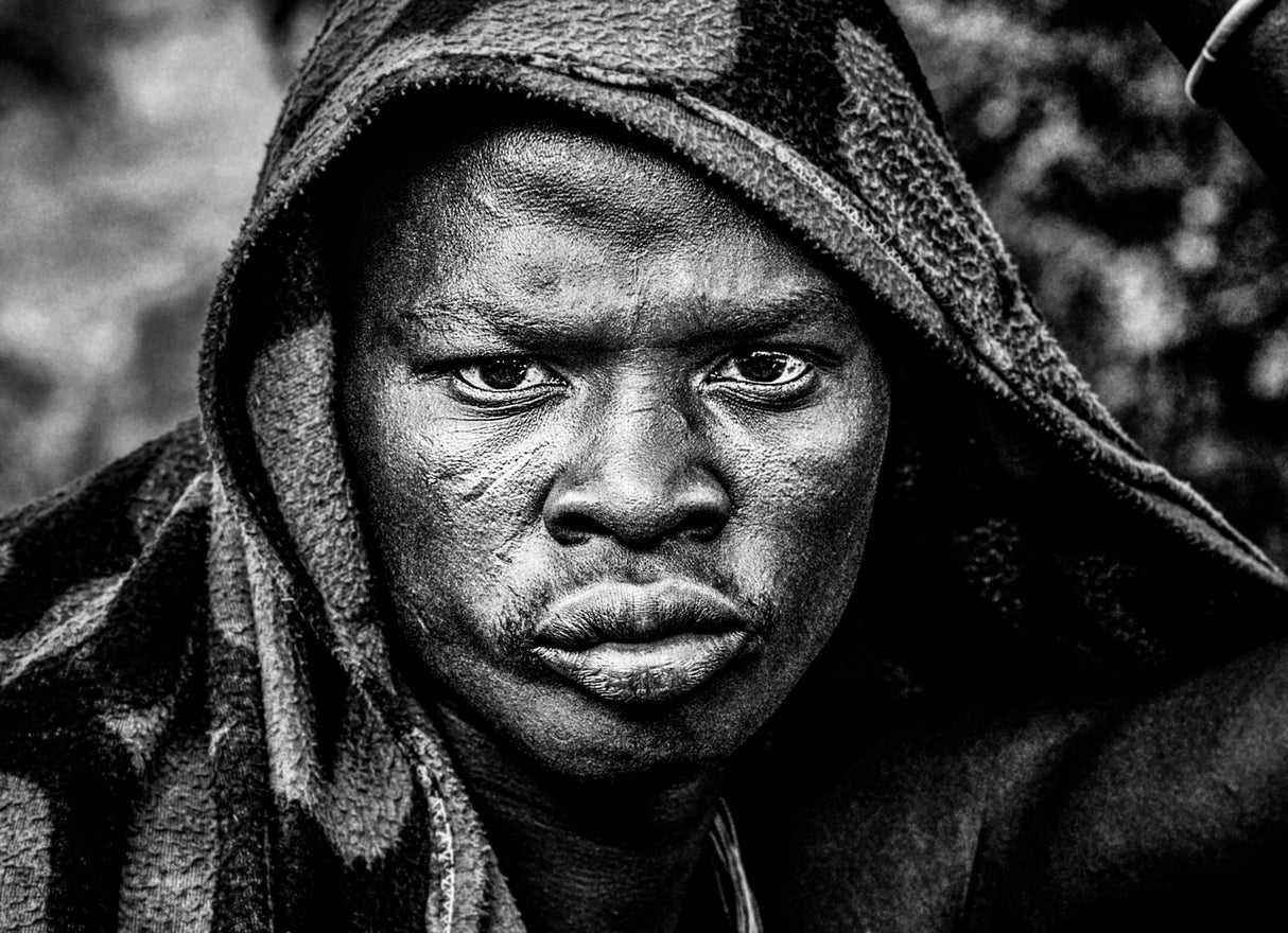Surma tribe man-Ethiopia Poster och Canvastavla