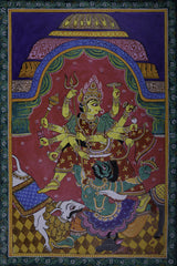 GODDESS DURGA PAINTING Poster och Canvastavla