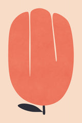 Orange Tulip Flower Poster och Canvastavla