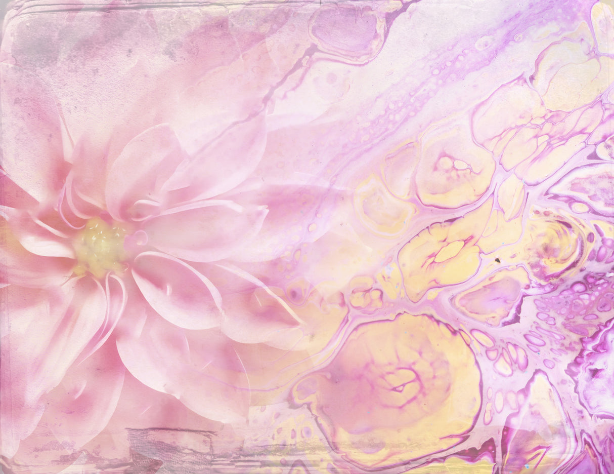 Ombre024flower Poster och Canvastavla