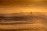 Lighthouse in sunset Poster och Canvastavla