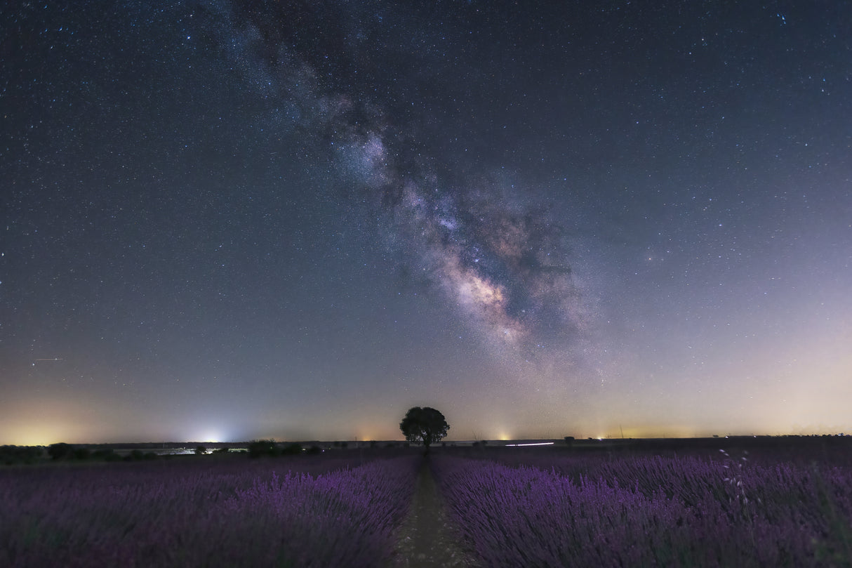 Milky way in Brihuega Poster och Canvastavla