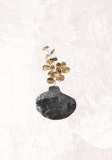 Black and gold house plant 4 Poster och Canvastavla